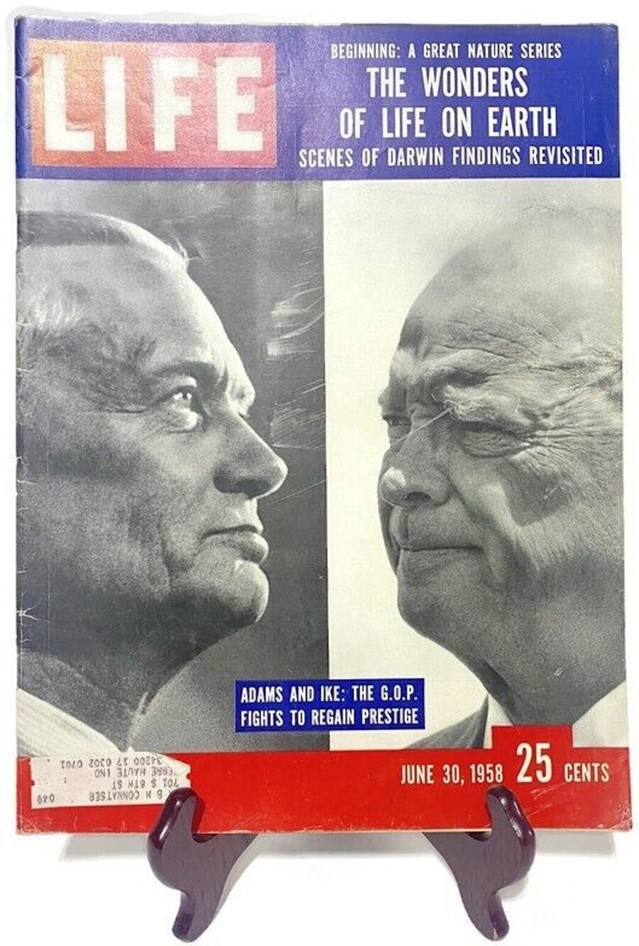 LIFE Magazine June 30 1958 Sherman Adams & Eisenhower Cover Issue